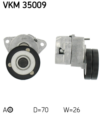 SKF VKM 35009 Hosszbordásszíj feszítő/vezető egység